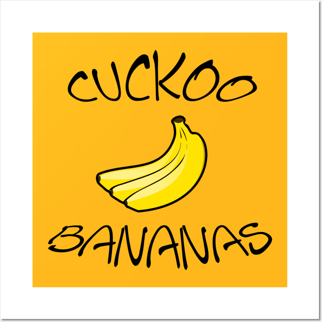 cuckoo bananas Wall Art by rclsivcreative